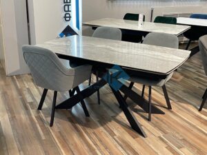 Миниатюра Стол KM160 керамика серый 40