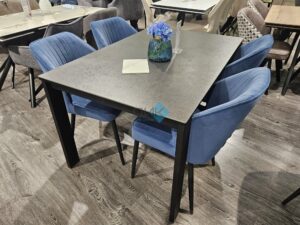 Миниатюра Стол DKT130 Керамика мрамор 18