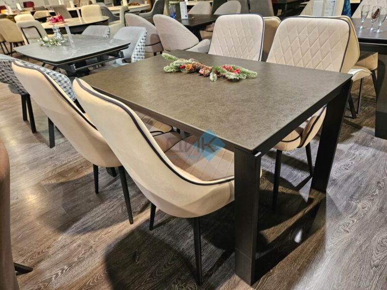 Миниатюра Стол DKT130 Керамика мрамор 14