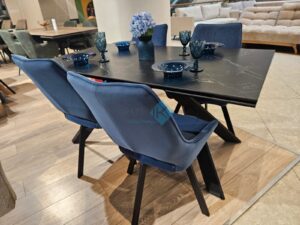 Миниатюра Стол KX160 керамика черный 71