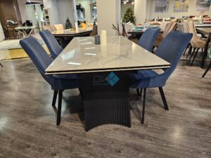 Миниатюра Стол KD180 керамика мрамор 41