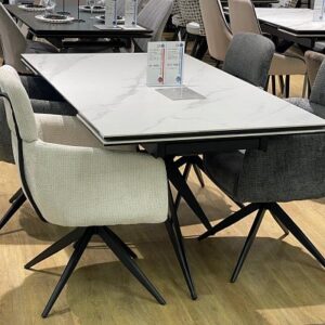 Миниатюра Стол KW160 керамика белый 34