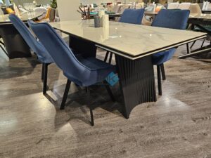 Миниатюра Стол KD180 керамика мрамор 40