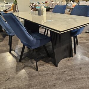 Миниатюра Стол KD180 керамика мрамор 20