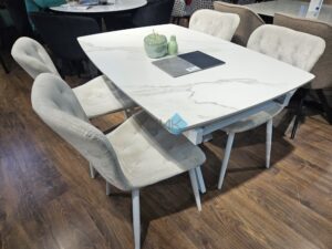Миниатюра Стол DKU120 Керамика Белый 20