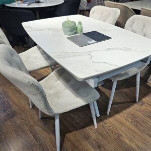 Миниатюра Стол DKU120 Керамика Белый 13