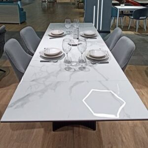 Миниатюра Стол KD180 керамика мрамор 15
