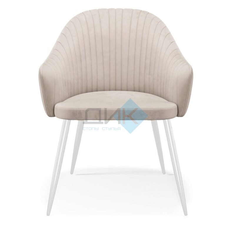 Миниатюра Стул 440 C103 крем, ножки белые 5