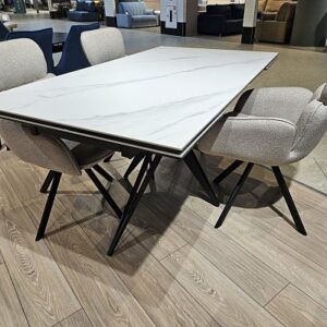 Миниатюра Стол KW160 керамика белый 37