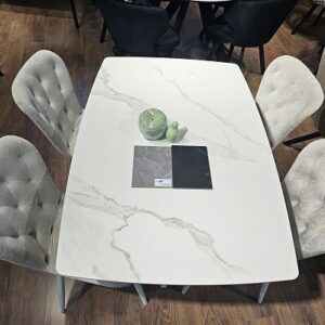 Миниатюра Стол DKU120 Керамика Белый 12