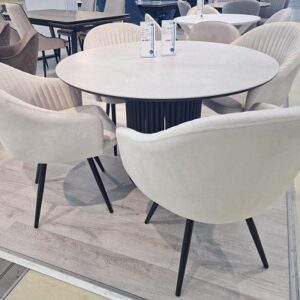 Миниатюра Стул 440 C103 крем, ножки белые 7