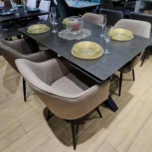 Миниатюра Стол SFE140 Керамика мрамор 12