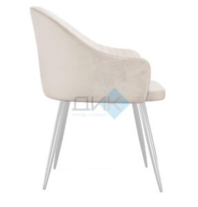 Миниатюра Стул 440 C103 крем, ножки белые 4