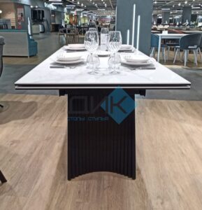 Миниатюра Стол KD180 керамика мрамор 31