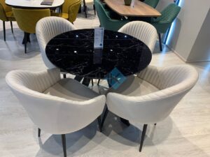 Миниатюра Стул 440М C103 крем, ножки черные 25