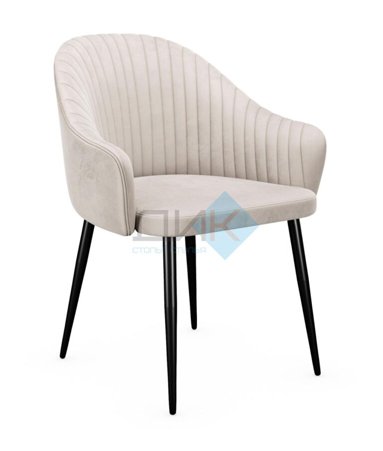 Миниатюра Стул 440М C103 крем, ножки черные 2