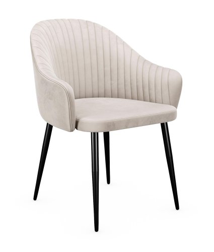 Стул 440М C103 крем, ножки черные
