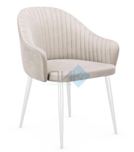 Миниатюра Стул 440 C103 крем, ножки белые 2