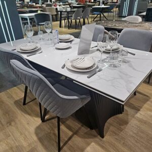Миниатюра Стол KD180 керамика мрамор 23