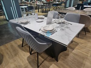 Миниатюра Стол KD180 керамика мрамор 42