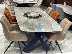 Миниатюра Стол KY220 керамика серый 25