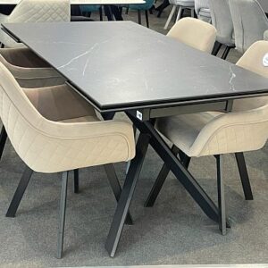 Миниатюра Стол KX160 керамика черный 29