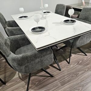 Миниатюра Стол KW160 керамика белый 35