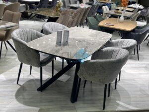 Миниатюра Стол KE180 керамика серый 43