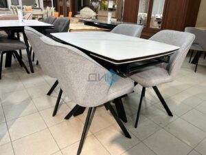 Миниатюра Стол DKU120 Керамика Белый 40