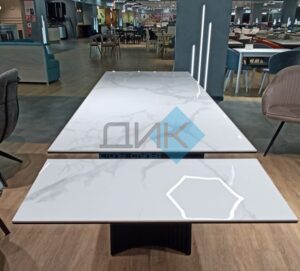 Миниатюра Стол KD180 керамика мрамор 37