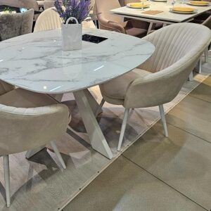Миниатюра Стул 440 C103 крем, ножки белые 6