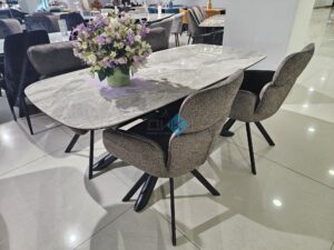 Миниатюра Стол KE180 керамика серый 37
