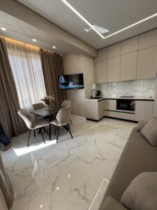 Миниатюра Кухня угловая современная с фасадами без ручек 9