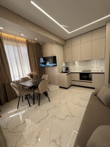 Миниатюра Кухня угловая современная с фасадами без ручек 11