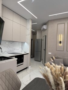 Миниатюра Кухня угловая современная с фасадами без ручек 20