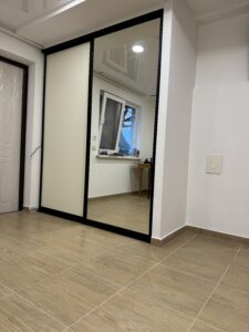 Миниатюра Шкаф-купе с зеркалом и матовой дверью 2
