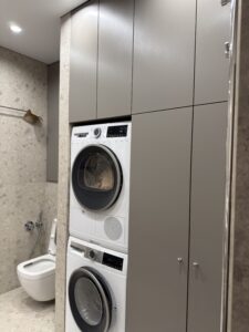 Миниатюра Шкаф встроенный серый матовый 3