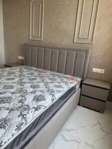 Миниатюра Кровать Бежевая 4