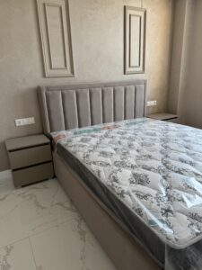 Миниатюра Кровать Бежевая 5
