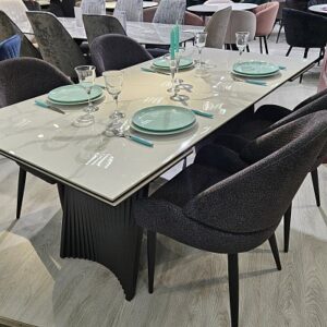 Миниатюра Стол KD180 керамика мрамор 25