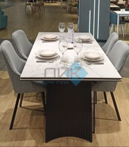 Миниатюра Стол KD180 керамика мрамор 35