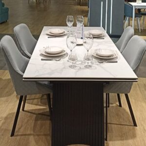 Миниатюра Стол KD180 керамика мрамор 12
