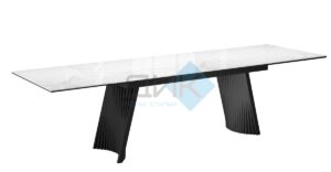 Миниатюра Стол KD180 керамика мрамор 3