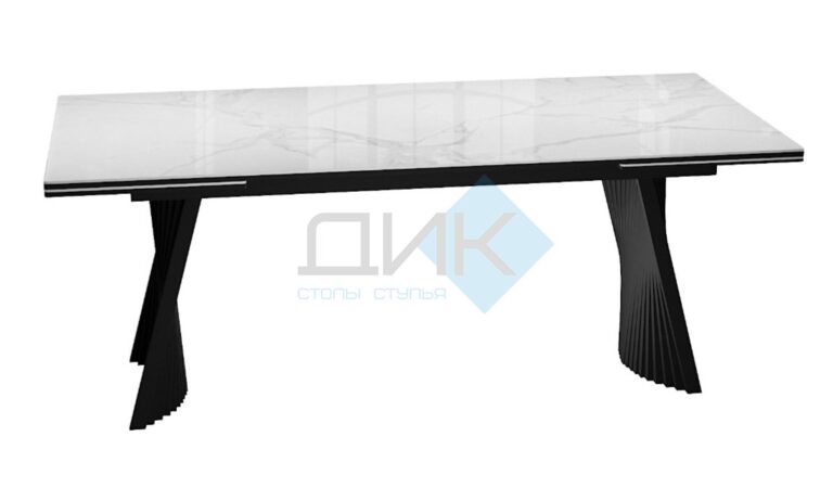 Миниатюра Стол KD180 керамика мрамор 4