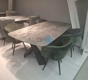 Миниатюра Стол KY220 керамика серый 18