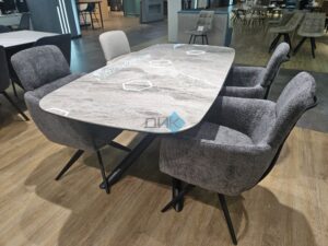 Миниатюра Стол KE180 керамика серый 34