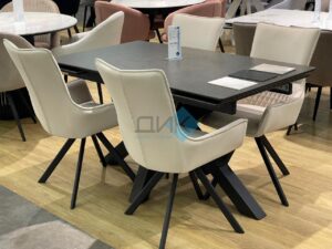 Миниатюра Стол SFE140 Керамика мрамор 46