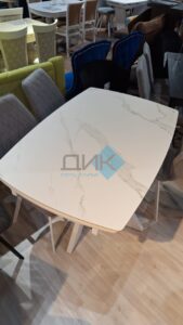 Миниатюра Стол DKU120 Керамика Белый 17