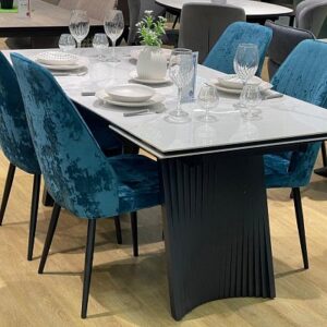 Миниатюра Стол KD180 керамика мрамор 24
