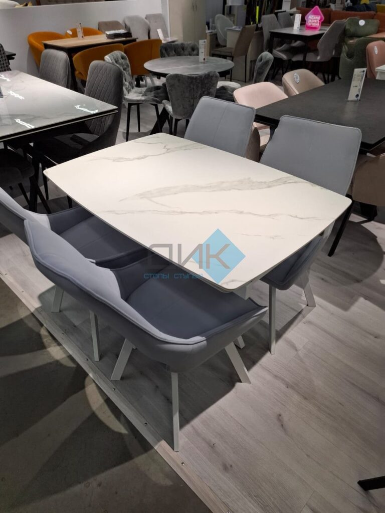 Миниатюра Стол DKU120 Керамика Белый 18